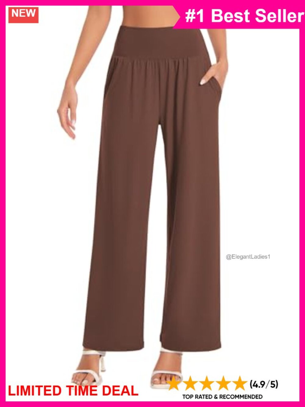 High Waist Wide Leg Yoga Pants Lounge Sweatpants with Pockets
